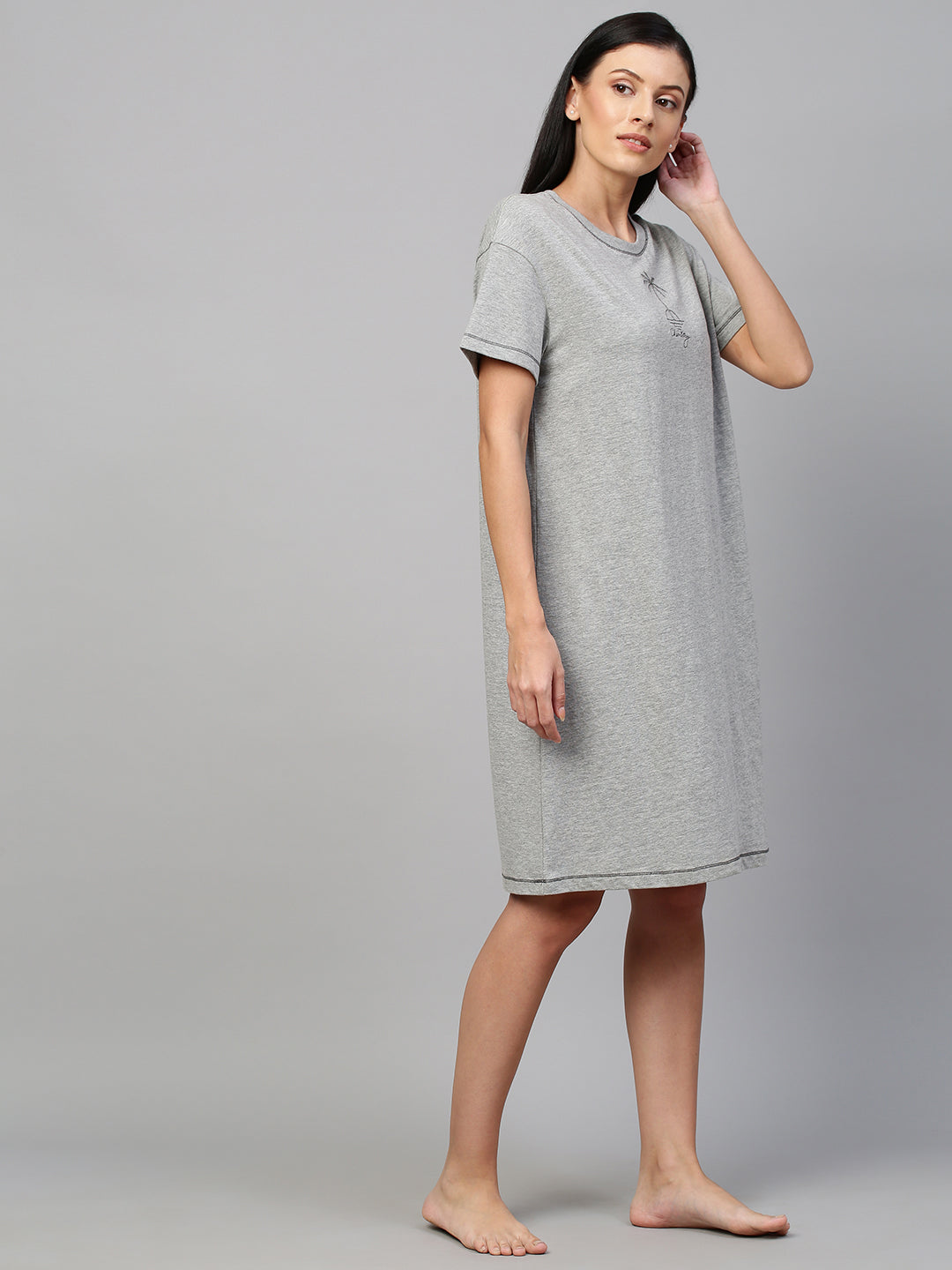 KNIT TEE DRESS