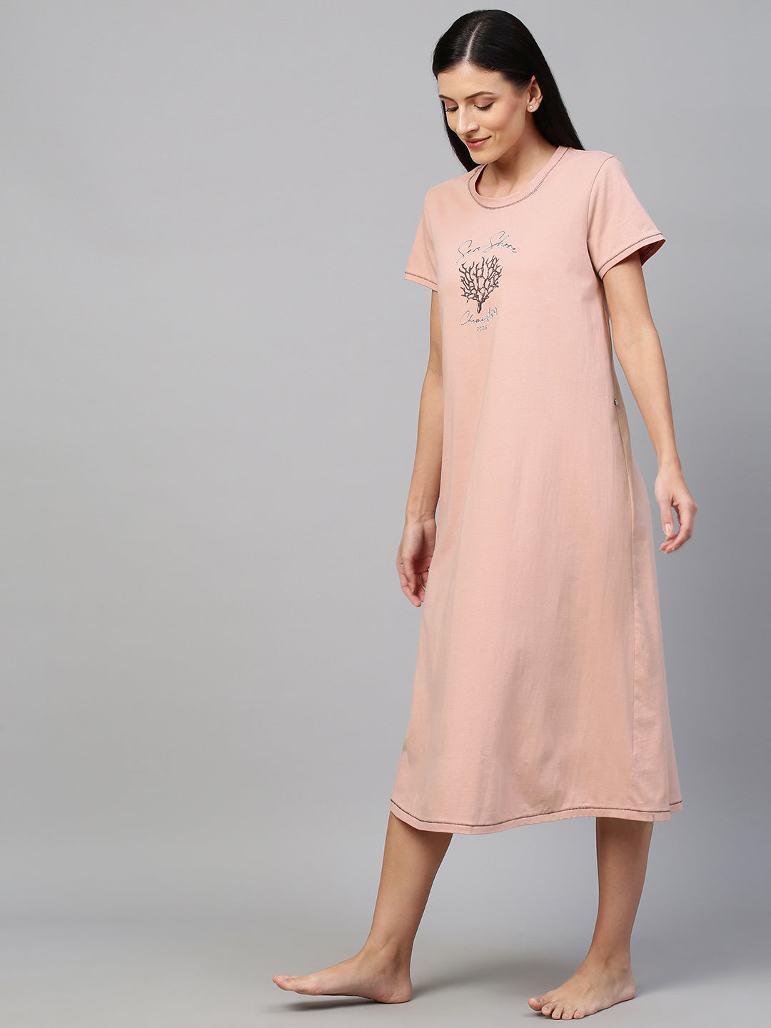 KNIT SWING AWAY TEE DRESS