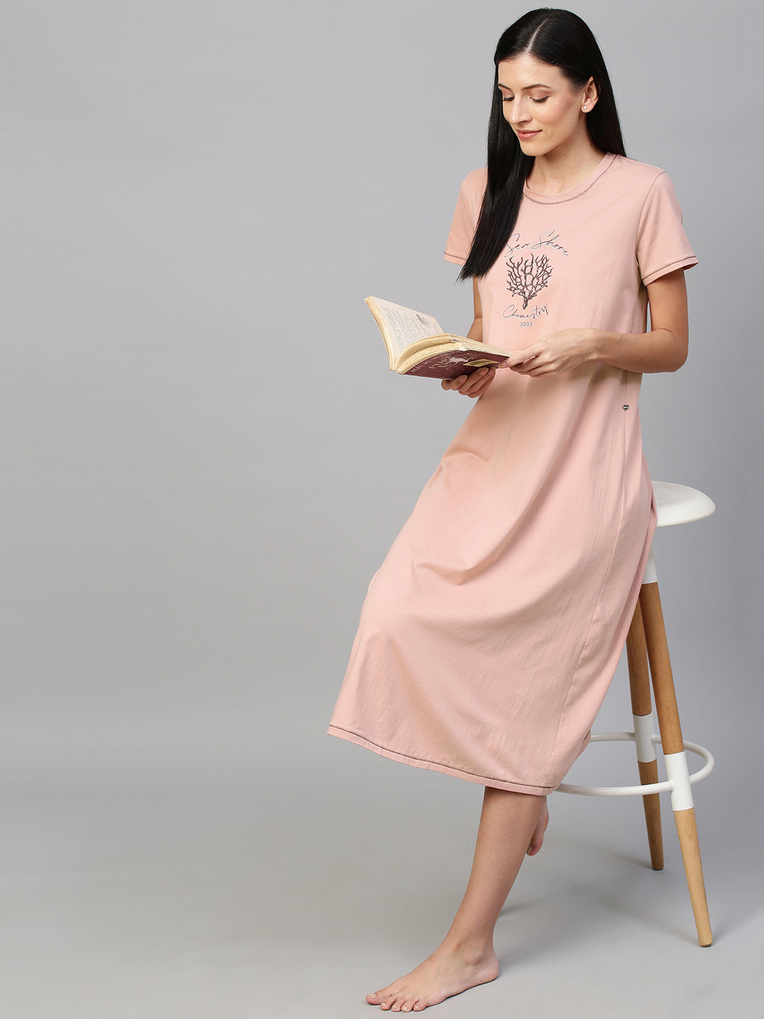 KNIT SWING AWAY TEE DRESS