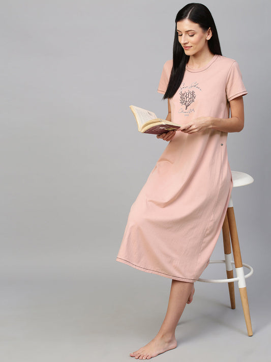 KNIT SWING AWAY TEE DRESS